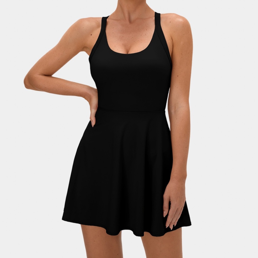 Halara plus size Backless Twisted Active Dress-Easy Peezy Edition
